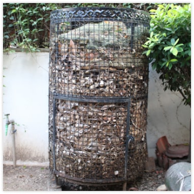 Metal Leaf Composter